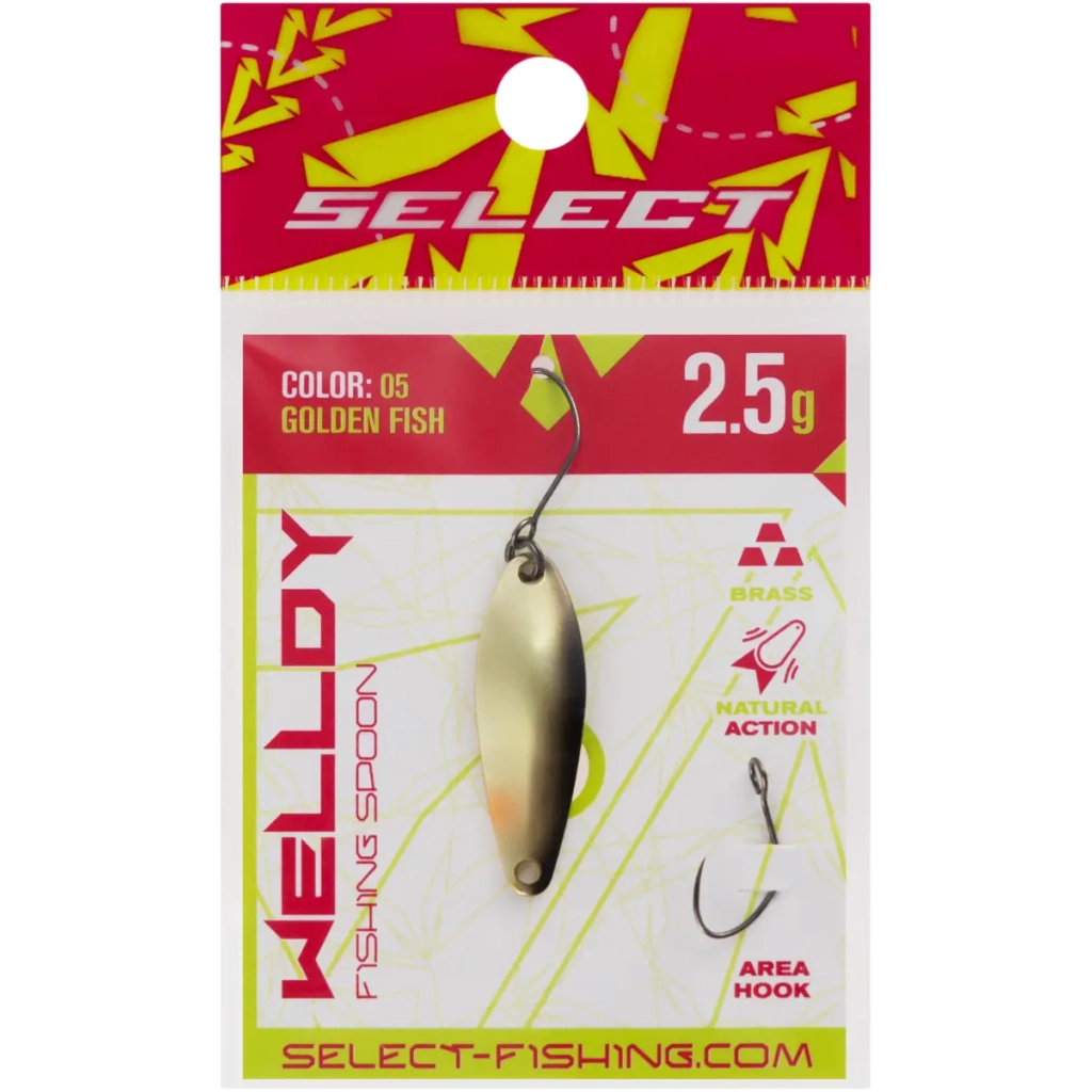 Блешня Select Welldy 2.5g 31mm 05 Golden Fish (1870.81.02) Блешня Select Welldy 2.5g 31mm 05 Golden Fish (1870.81.02)