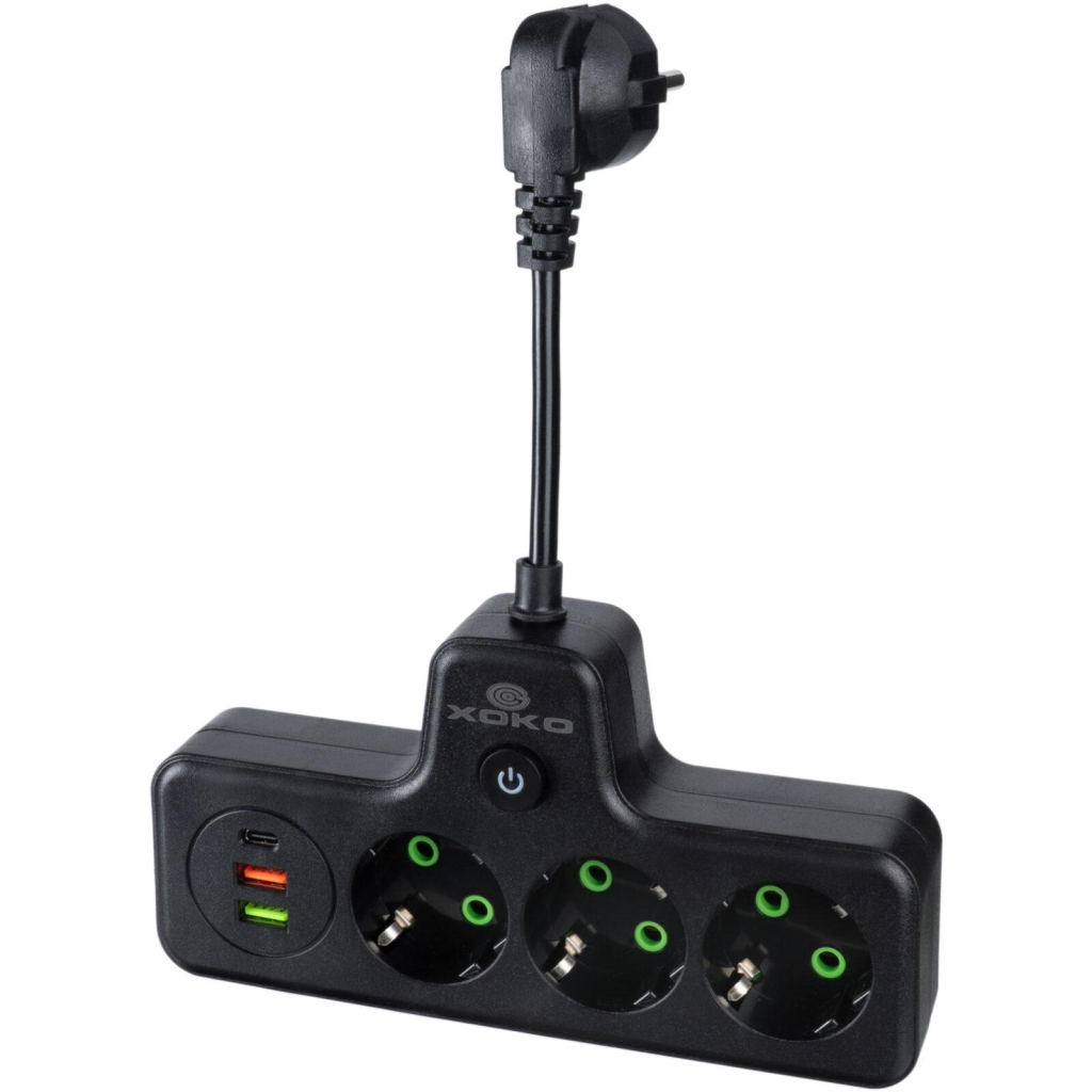 Мережевий фільтр живлення XoKo XK-SPW-3-2-1-BK