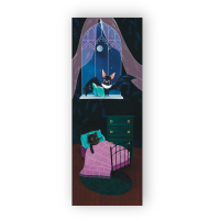 Bookmarks for books by Lyutsink "Bat and Kitten. Before bed" 1 pc. (LK000000041) (2000000000041)