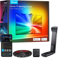 Govee LED Strip Kit H6099 TV Backlight 3 Lite 75-85'', RGBIC, WI-FI/Bluetooth, Black (H60993D2)