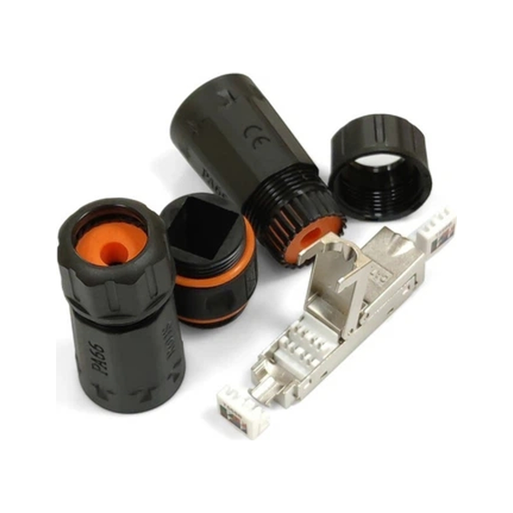 Зрощувач Водонепроникний прохідний STP 1+1 RJ45 cat.6A IP68 Cor-X (282567)