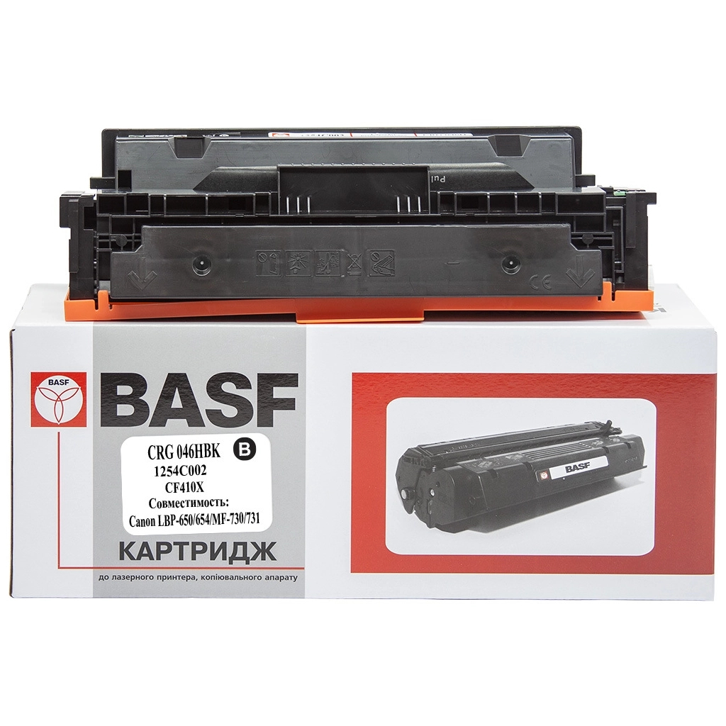 Картридж BASF Canon 046H/LBP-650/MF-730 аналог 1254C002/CF410X Black, 6,3K (BASF-KT-046HBK-U)