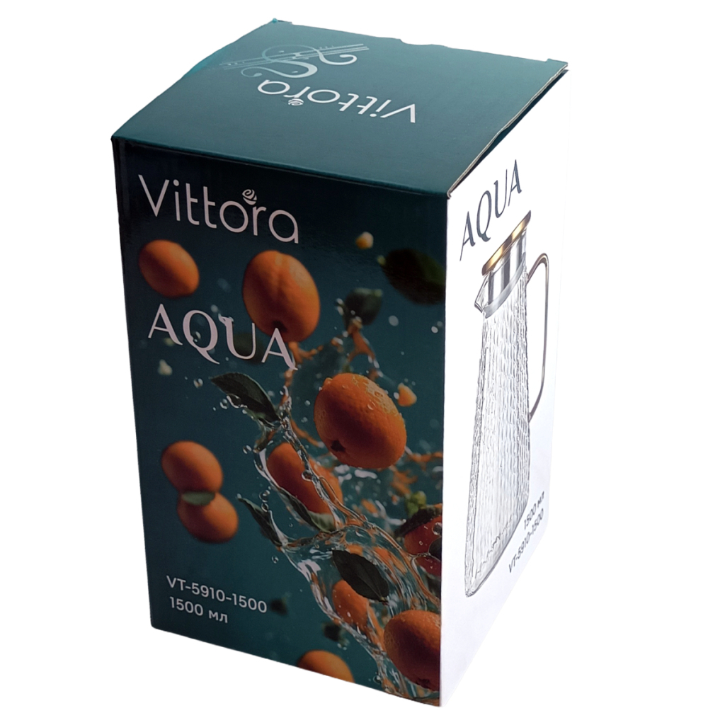Глечик Vittora Aqua 1,5 л (VT-5910-1500) Глечик Vittora Aqua 1,5 л (VT-5910-1500)