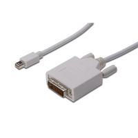 Кабель мультимедійний miniDisplayPort to DVI 24+1 3.0m Digitus (AK-340305-030-W)