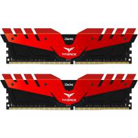 Модуль пам'яті для комп'ютера DDR4 16GB (2x8GB) 3000 MHz T-Force Dark Red Team (TDRED416G3000HC15ADC01)