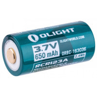 Акумулятор Olight 16340 с micro-USB 650 mAh (кабель в комплекте) (ORBC-163CO6)