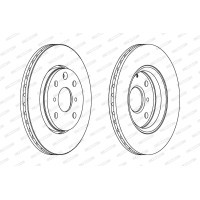 Brake disc FERODO DDF1527
