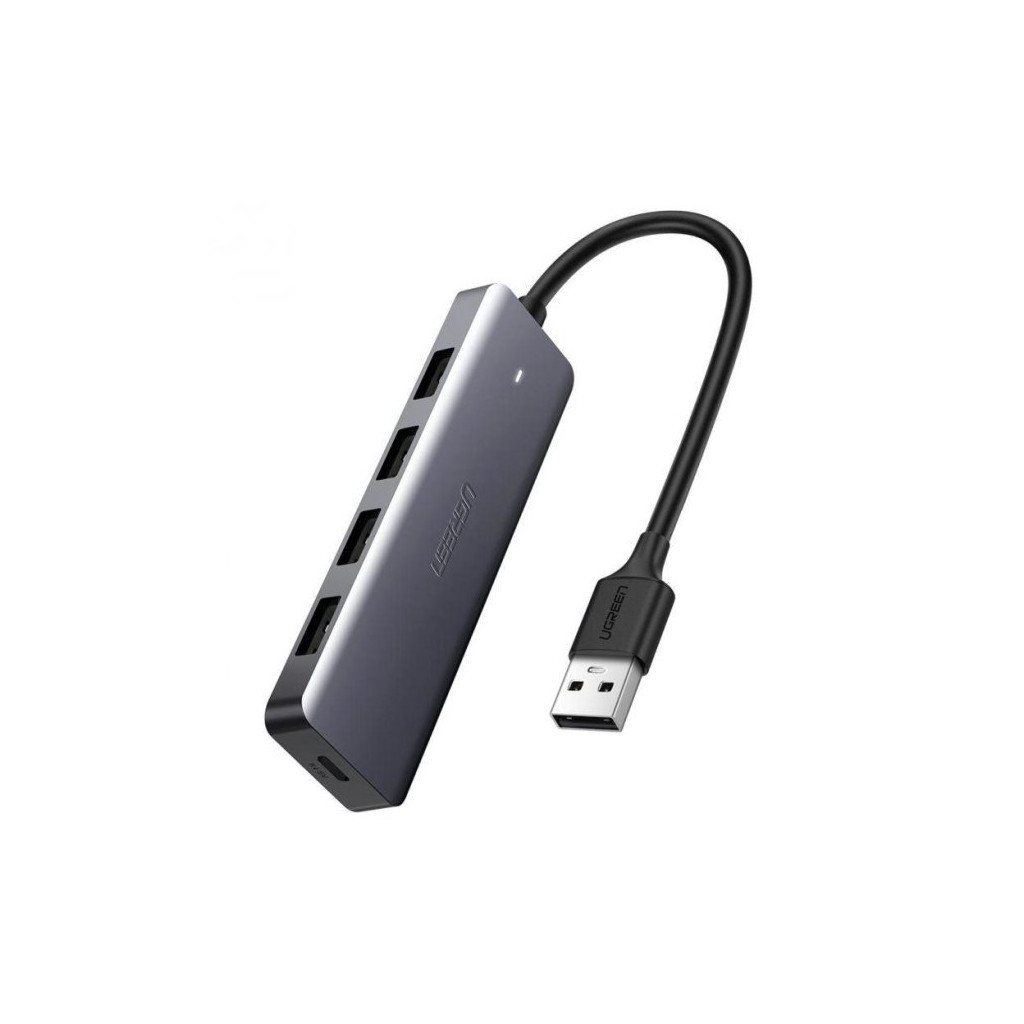 Концентратор Ugreen 4-port 0.15m USB 3.0 Active Metal Plated Shell Ultra Slim CM (50985) Концентратор Ugreen 4-port 0.15m USB 3.0 Active Metal Plated Shell Ultra Slim CM (50985)