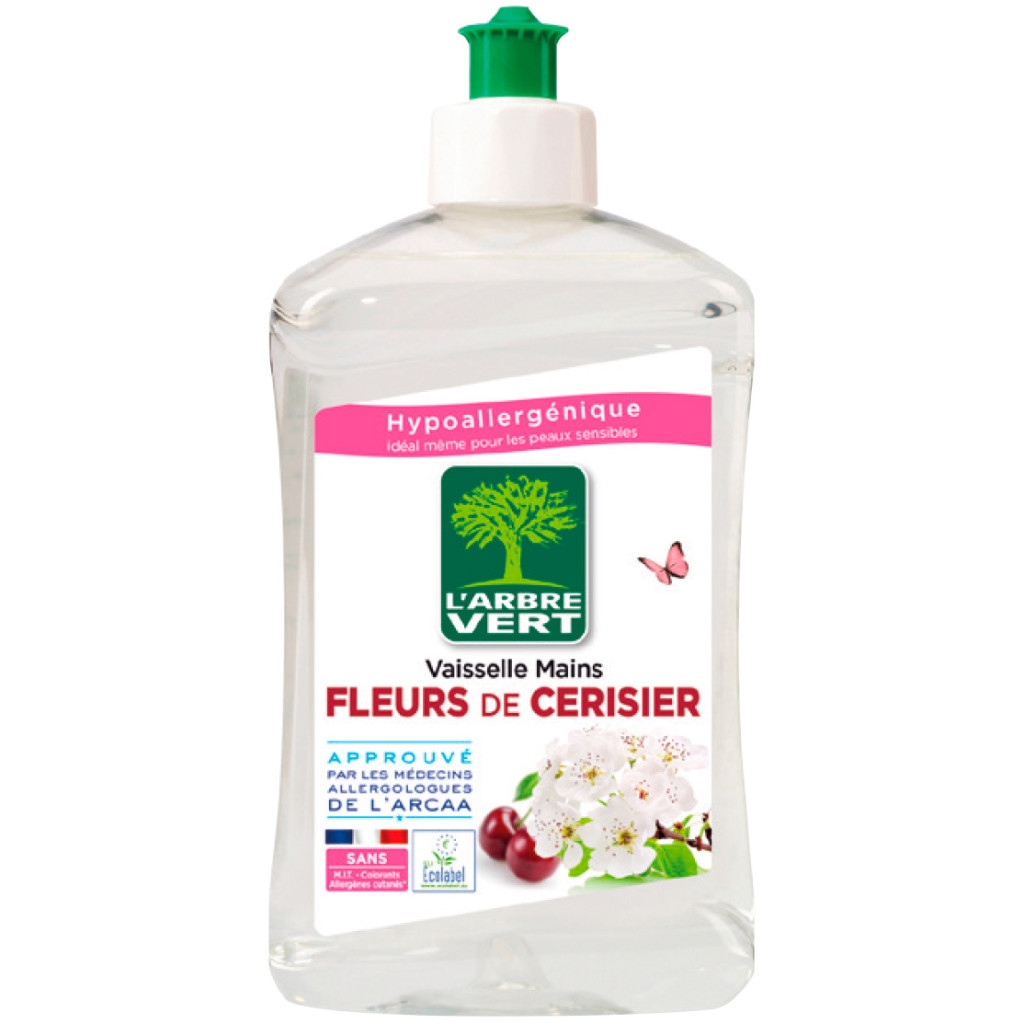 Засіб для ручного миття посуду L'Arbre Vert Цвіт вишні 500 мл (3450601028434/3450601047138)