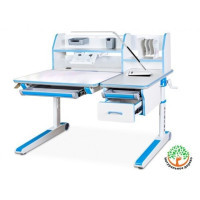 Парта Mealux Sherwood Energy стільниця біла/накладки на ніжках бла (BD-830 W/BL Energy)