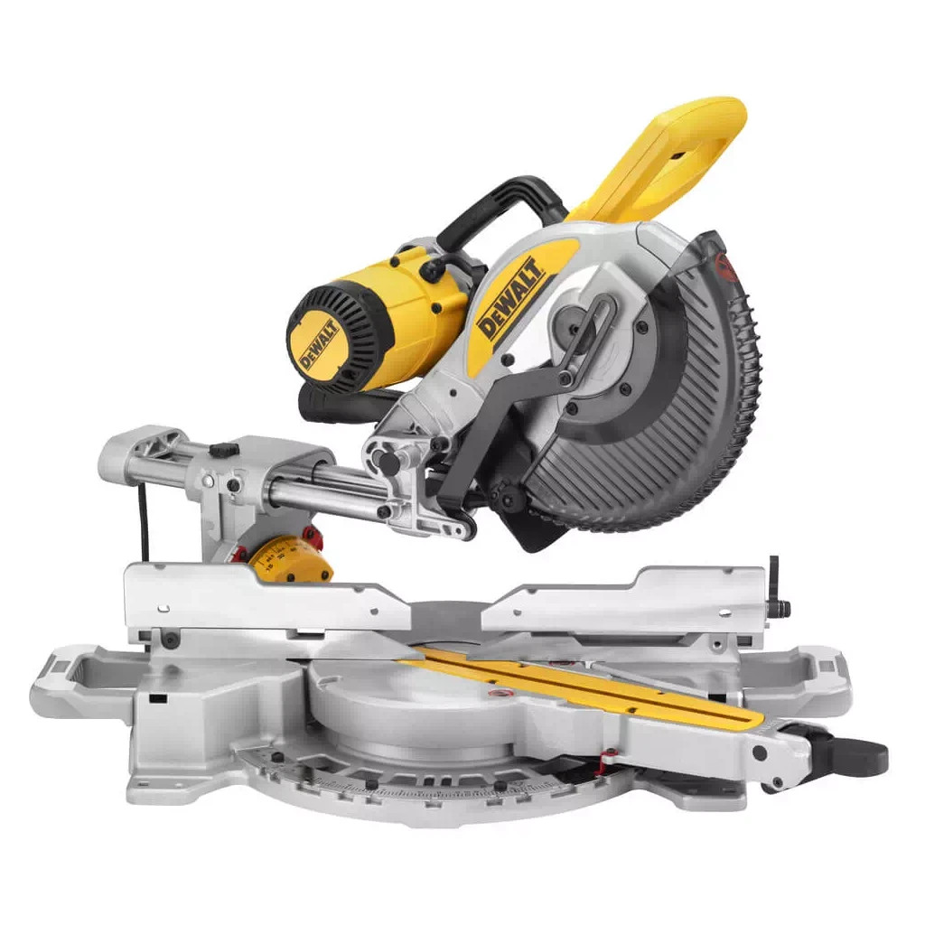Торцювальна пила DeWALT 1675 Вт, диск 250х30 мм, 4000 об/хв, XPS, 22 кг (DWS727) Торцювальна пила DeWALT 1675 Вт, диск 250х30 мм, 4000 об/хв, XPS, 22 кг (DWS727)