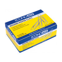 Скріпки канцелярські Economix 25 мм кругла, 100шт (E41002)