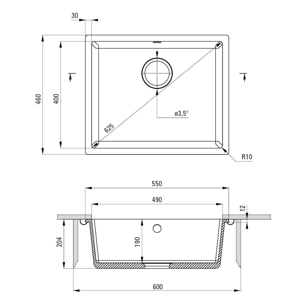 Мийка кухонна Deante Corda (ZQA G10C) Мийка кухонна Deante Corda (ZQA G10C)