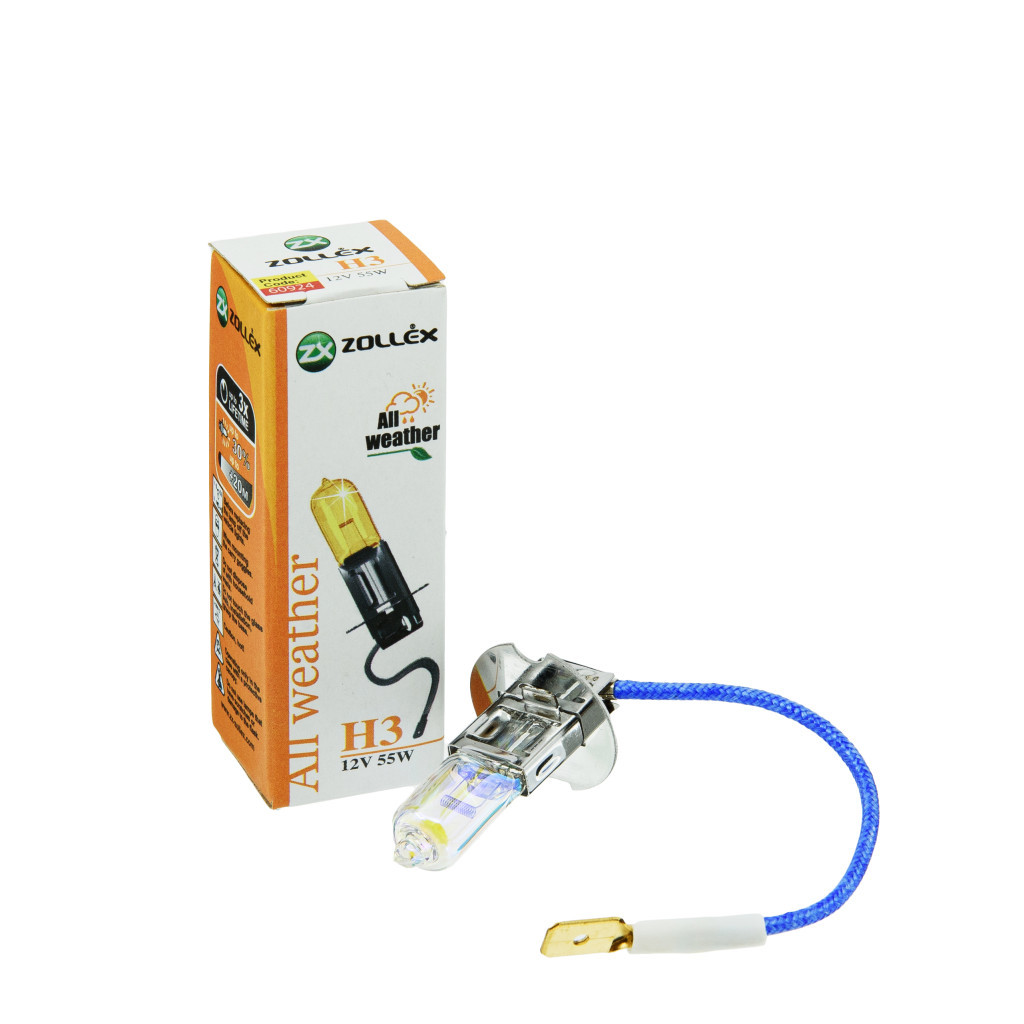 Автолампа Zollex H3 12V 55W All weather (2860924) Автолампа Zollex H3 12V 55W All weather (2860924)