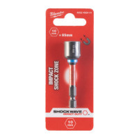 Головка магнітна Milwaukee 1/4", шестигранна, 10 мм Shockwave, ударостійка (4932492441)