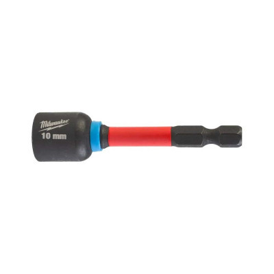 Головка магнітна Milwaukee 1/4", шестигранна, 10 мм Shockwave, ударостійка (4932492441)