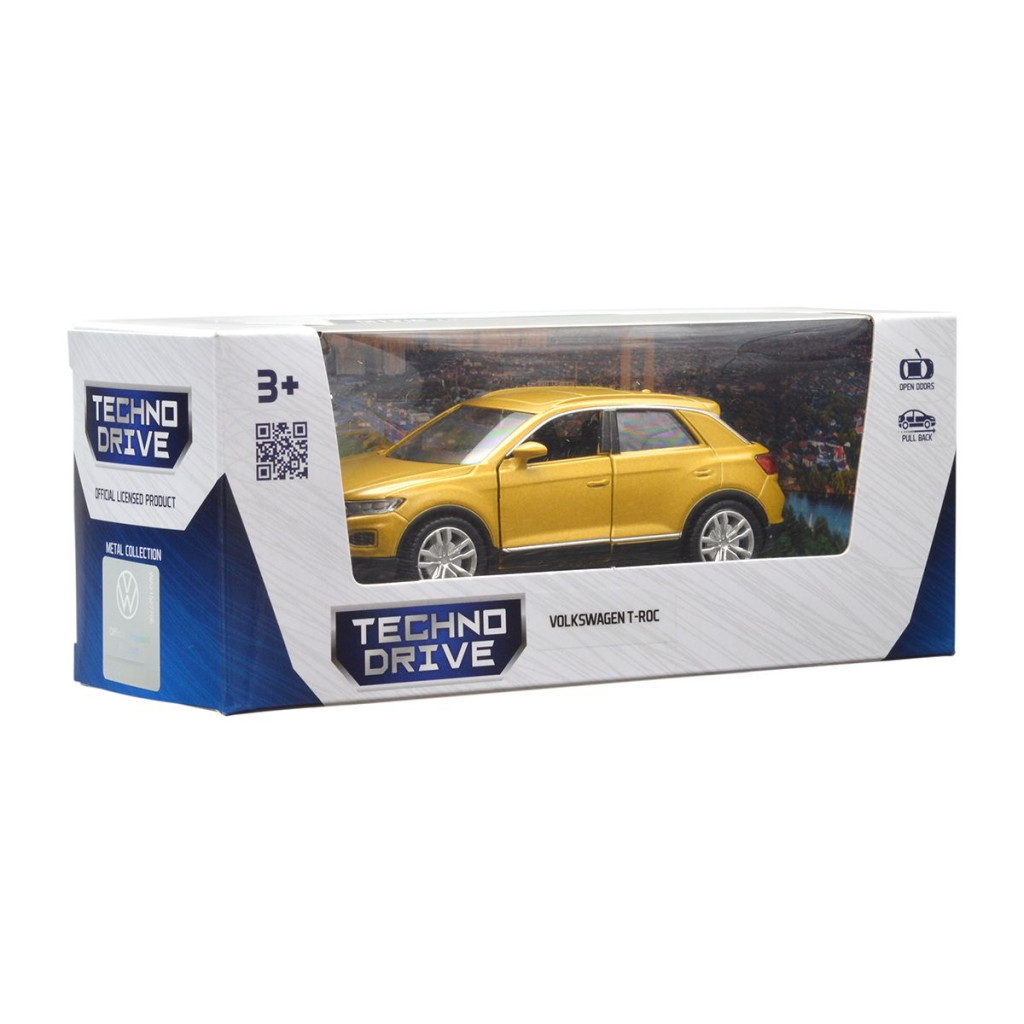Машина TechnoDrive Volkswagen T-Roc 2017 золотий (250345U)