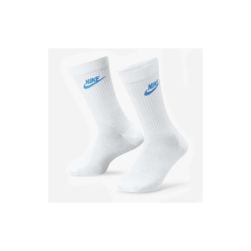 Шкарпетки Nike U NK NSW EVERYDAY ESSENTIAL CR DX5025-911 46-50 3 пари Білі (196148785753)