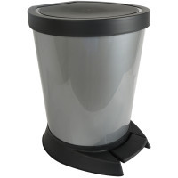 Garbage container Aleana With a pedal Gray 10 l (aln 124065/gray)