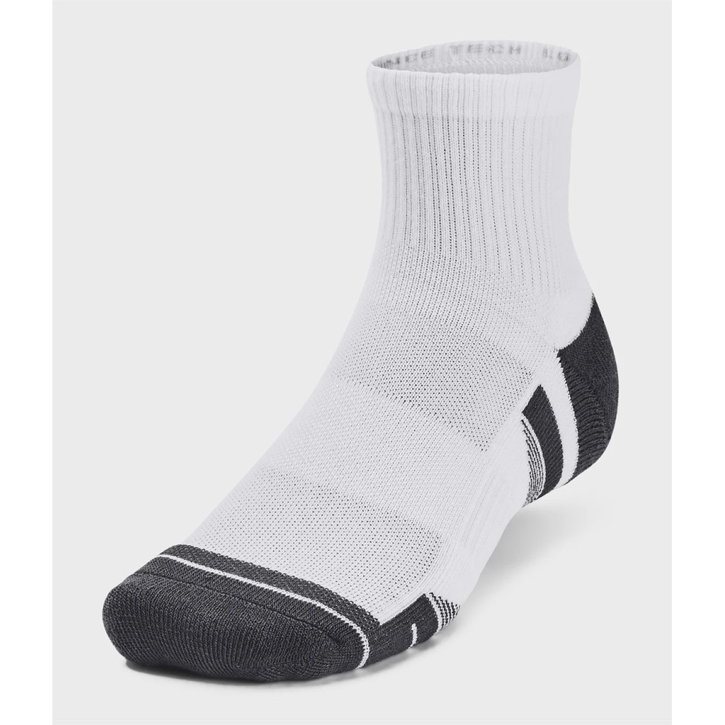 Шкарпетки Under Armour 1379510-100 Performance Tech 3 пари Qtr білий MD (196884002121)