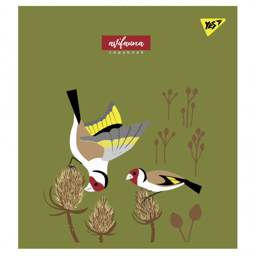 Зошит Yes А5 Avifauna 24 аркуша лінія (766848)