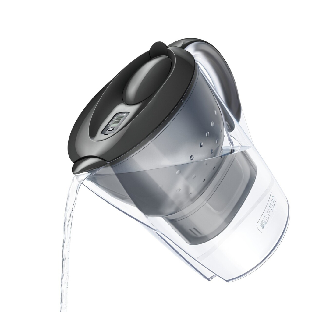 Фільтр-глечик Brita Marella Memo MXPro 2.4л (1.4л води) з фільтр-картриджем 3шт, графіт (1052796)