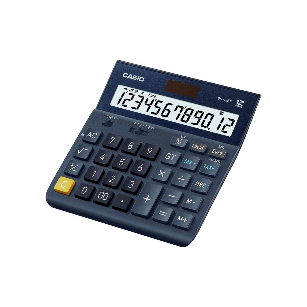 Калькулятор Casio DH-12ET-W-EP, чорний (CALC-CAS-DH-12ET-W-E)