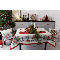 Provence tapestry tablecloth Christmas bonfire 135x350 cm (037408)