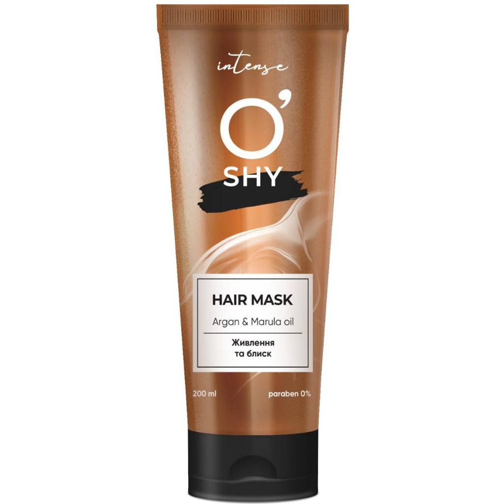 Маска для волосся O'Shy Intense Argan & Marula Oil Живлення та блиск 200 мл (4820263234013)