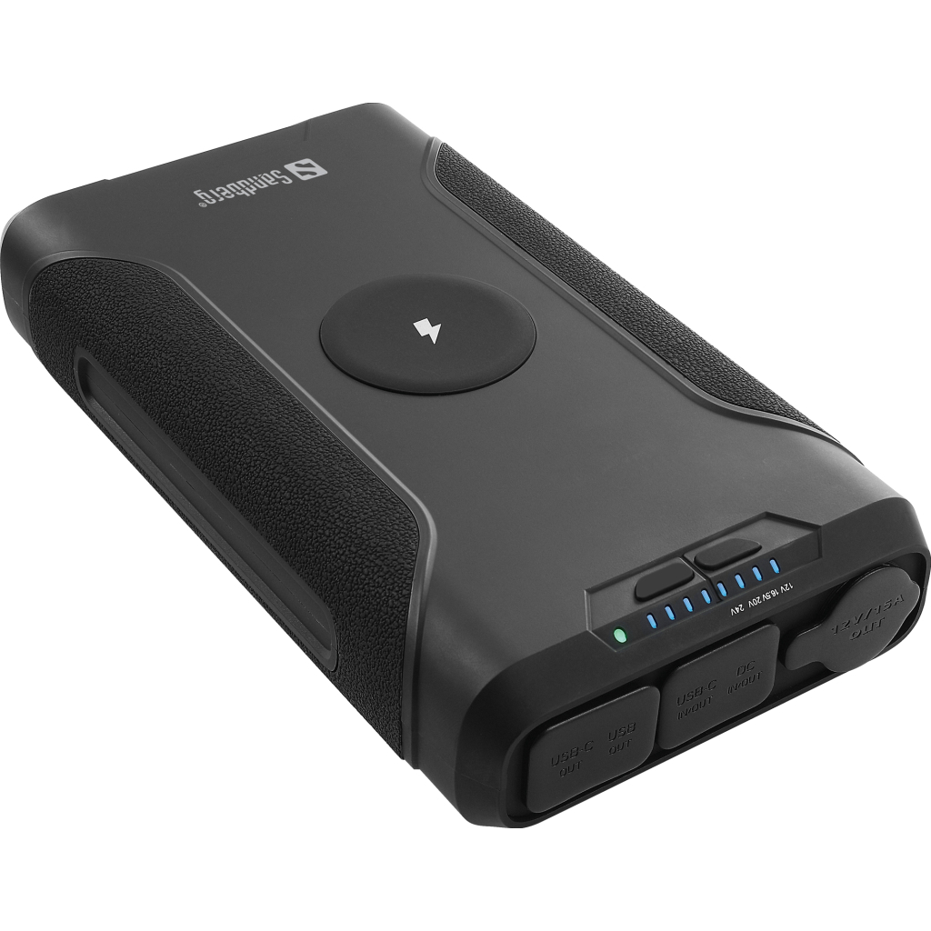 Повербанк Sandberg 72000mAh, Survivor, DC/70W, PD/60W, QC3.0/18W, Cigar Lighter,Wireless (420-64)