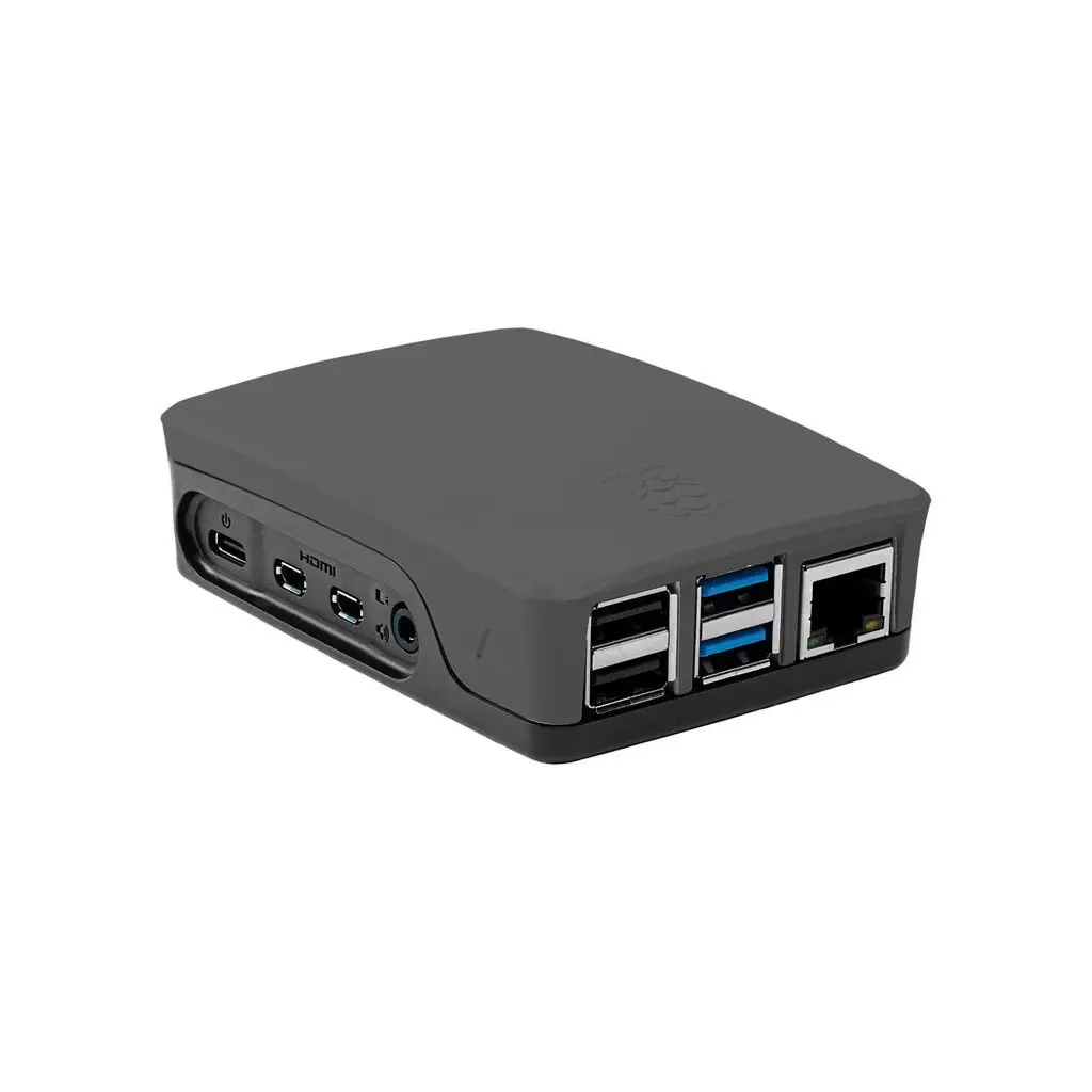 Корпус до промислового ПК Raspberry Pi RPi 4 Official Case Black/Grey (OFI051)