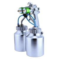 Paint gun Auarita pneumatic HVLP 1.3 mm, 2 tanks, 2 nozzles (PT-29B-1.3)