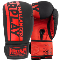 Боксерські рукавички PowerPlay 3086 Matt Challenger Чорно-Червоні 12 унцій (PP_3086_12oz_Bl/Red)