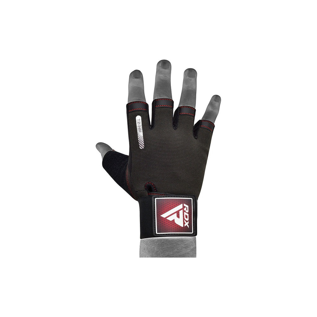 Рукавички для фітнесу RDX T2 Half Red XL (WGA-T2HR-XL)