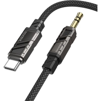 Кабель мультимедійний USB-C to 3.5mm M 1.0m black BOROFONE (6941991117763)
