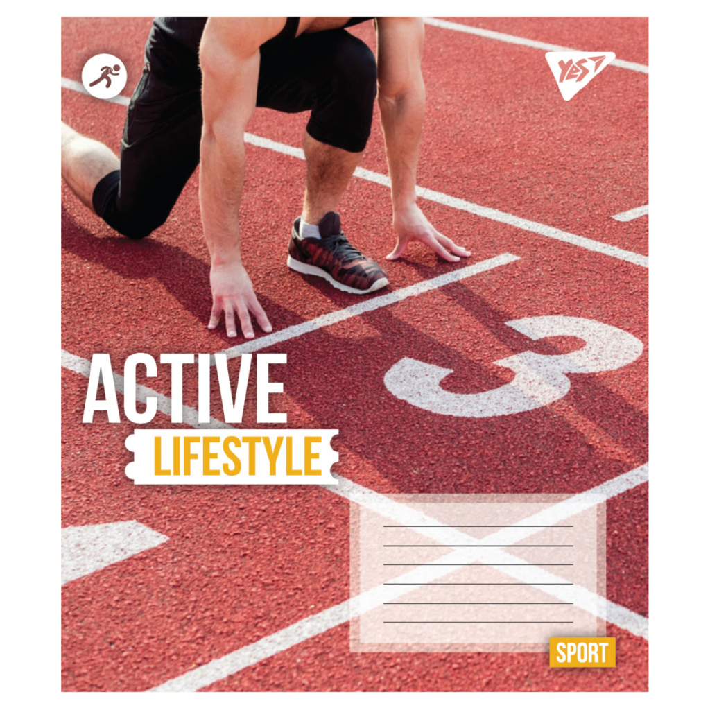 Зошит Yes Active lifestyle А5 48 аркушів клітинка (767712) Зошит Yes Active lifestyle А5 48 аркушів клітинка (767712)