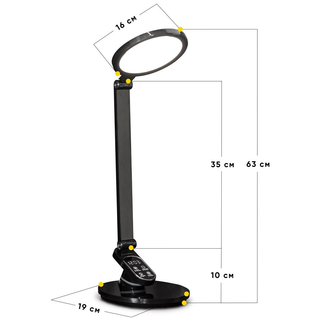 Настільна лампа Mealux DL-410 Black (BL-1235 Black) Настільна лампа Mealux DL-410 Black (BL-1235 Black)