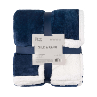 Plaid ARDESTO Sherpa 100% polyester, dark blue 160x200 cm (ART0204SH)
