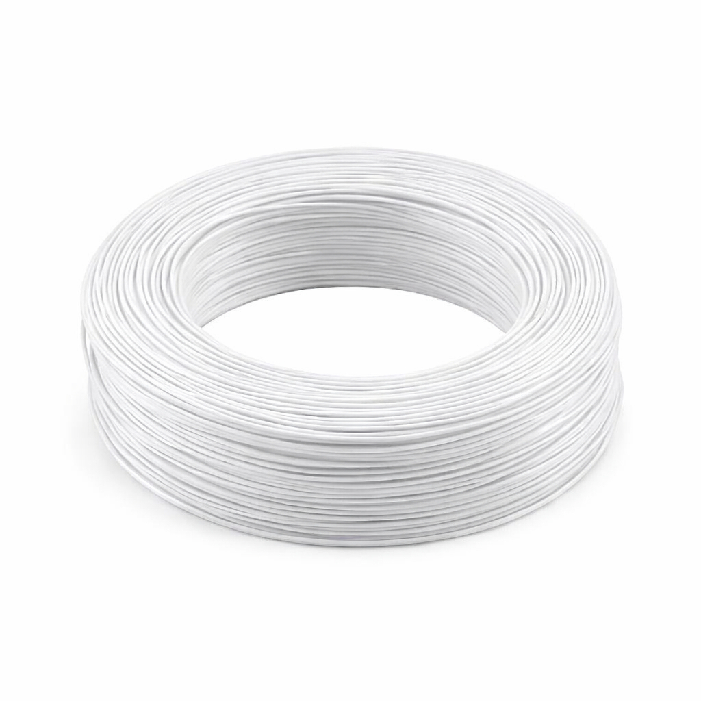 Кабель силовий MYSUN гнучкий, мідний, бухта 610м WHITE (24AWG-WT)
