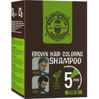 Men's Master Brown Hair Coloring Shampoo To camouflage gray hair 10 x 25 ml (3800010528351)