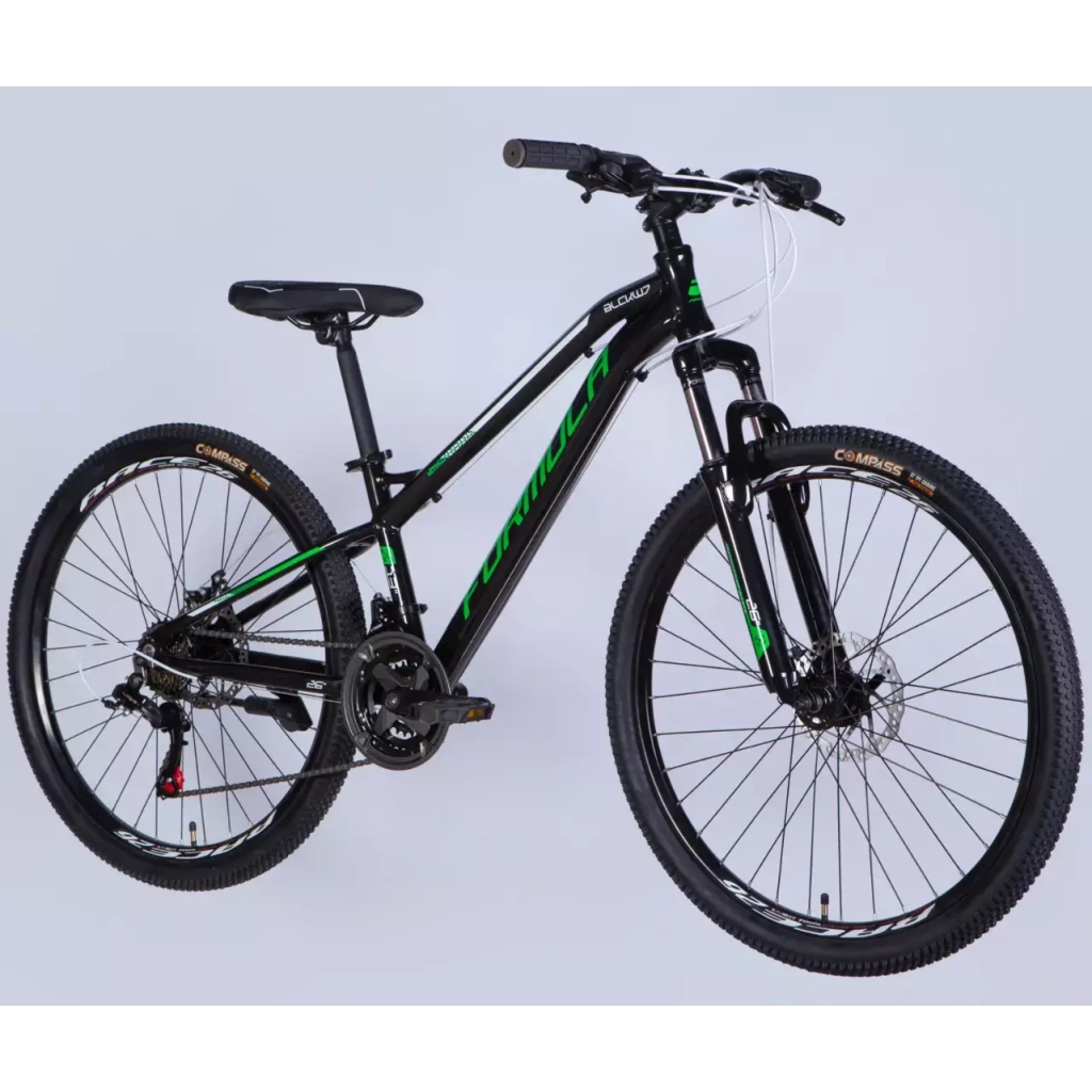 Велосипед Formula 26" BLACKWOOD DD FR рама-13" AL 2026 чорний з зеленим (OPS-FR-26-801) Велосипед Formula 26" BLACKWOOD DD FR рама-13" AL 2026 чорний з зеленим (OPS-FR-26-801)