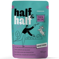 Wet food for dogs Half&Half pieces of duck in sauce 100 g (4820261921243)