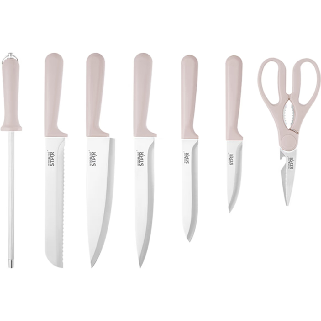 Набір ножів WINNINGSTAR ST-7802 7 предметів Beige (WNNGS-ST-7802-BG)