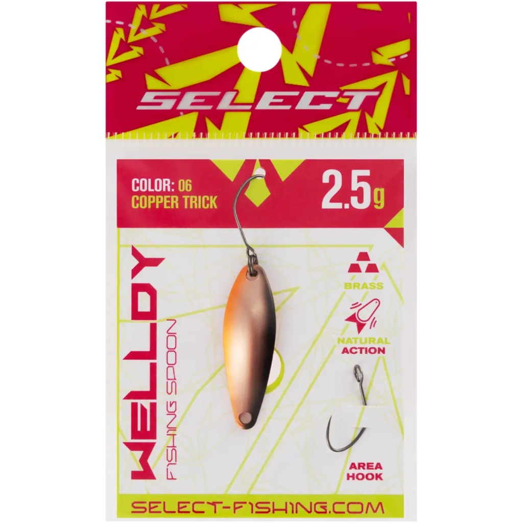 Блешня Select Welldy 2.5g 31mm 06 Copper Trick (1870.81.03) Блешня Select Welldy 2.5g 31mm 06 Copper Trick (1870.81.03)