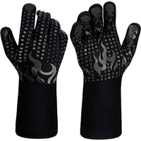 Protective gloves Voltronic HFG-800-Black Torch, heat-resistant, flame-resistant, up to 800°C, Black (HFG-800-BF)