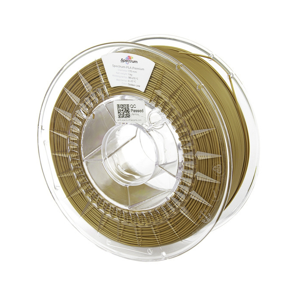 Пластик для 3D-принтера Spectrum PLA Premium 1.75mm 1kg, Golden Line (80005)