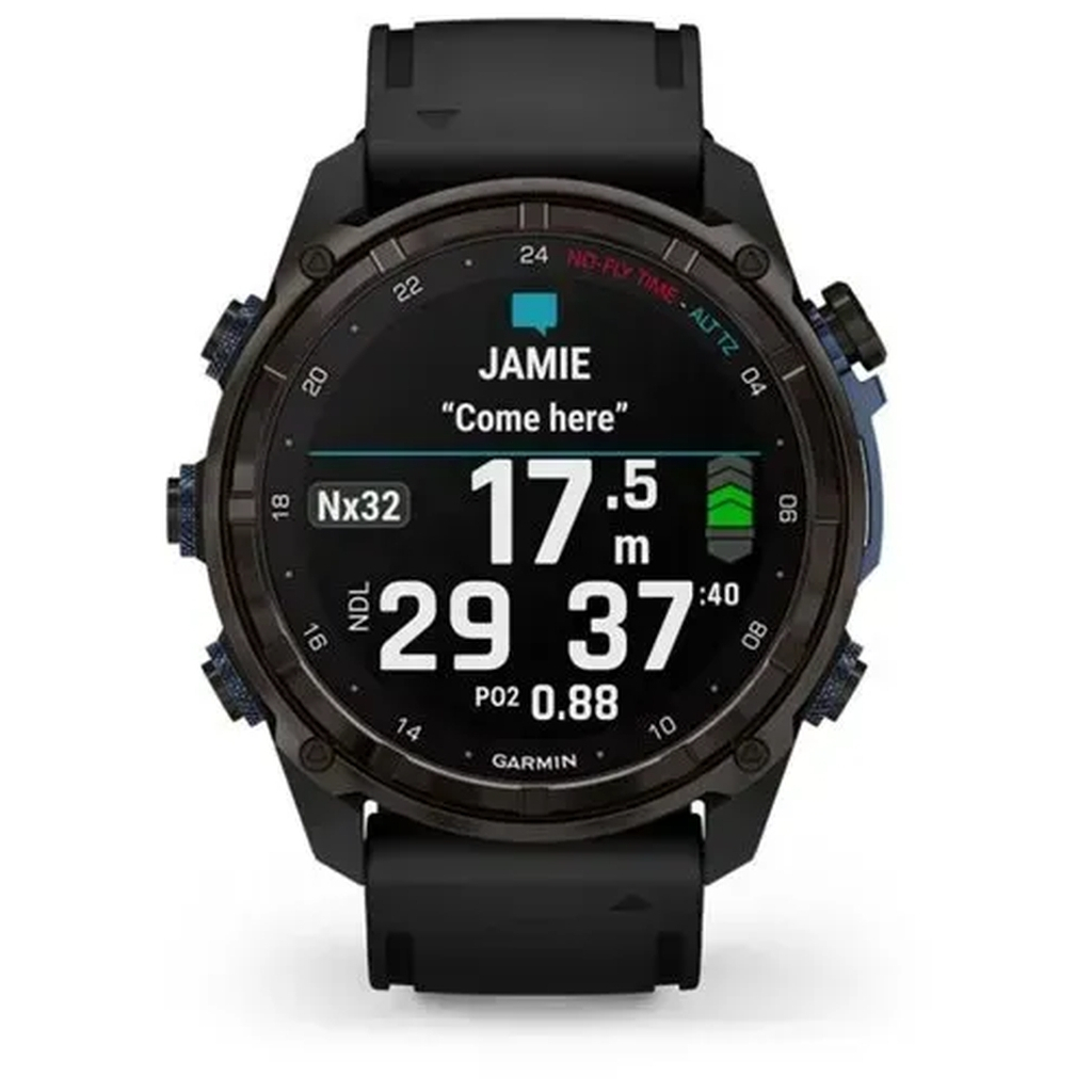 Смарт-годинник Garmin Descent Mk3i 51mm Cbn Gry DLC Ti/Blk Dive Cmptr, EURC,EMEA,GPS смарт- годинник (010-02752-16) Смарт-годинник Garmin Descent Mk3i 51mm Cbn Gry DLC Ti/Blk Dive Cmptr, EURC,EMEA,GPS смарт- годинник (010-02752-16)
