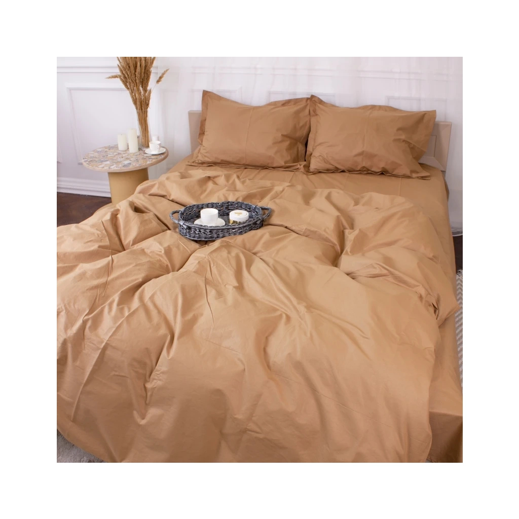 Постільна білизна MirSon Poplin Line 015 Sandy 143 x 210 (2200006278023)