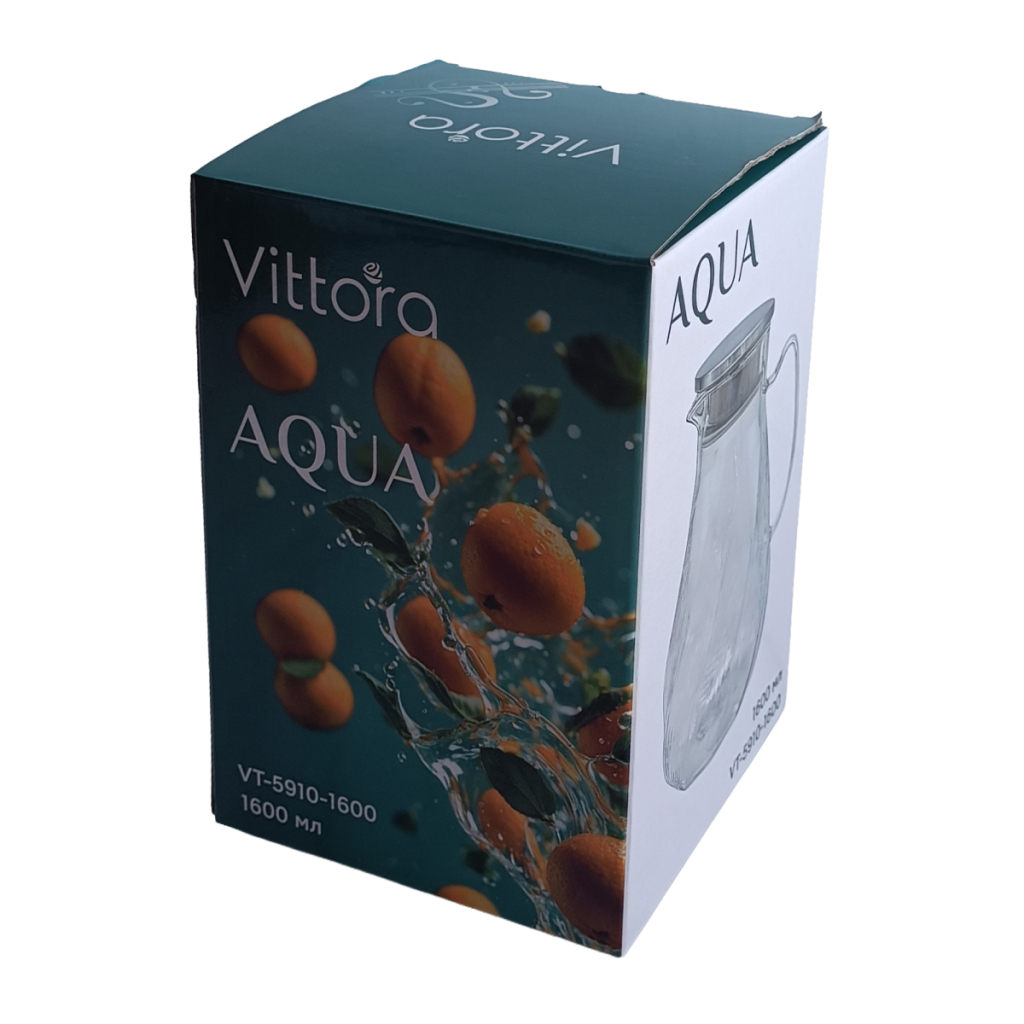 Глечик Vittora Aqua 1,6 л (VT-5910-1600) Глечик Vittora Aqua 1,6 л (VT-5910-1600)