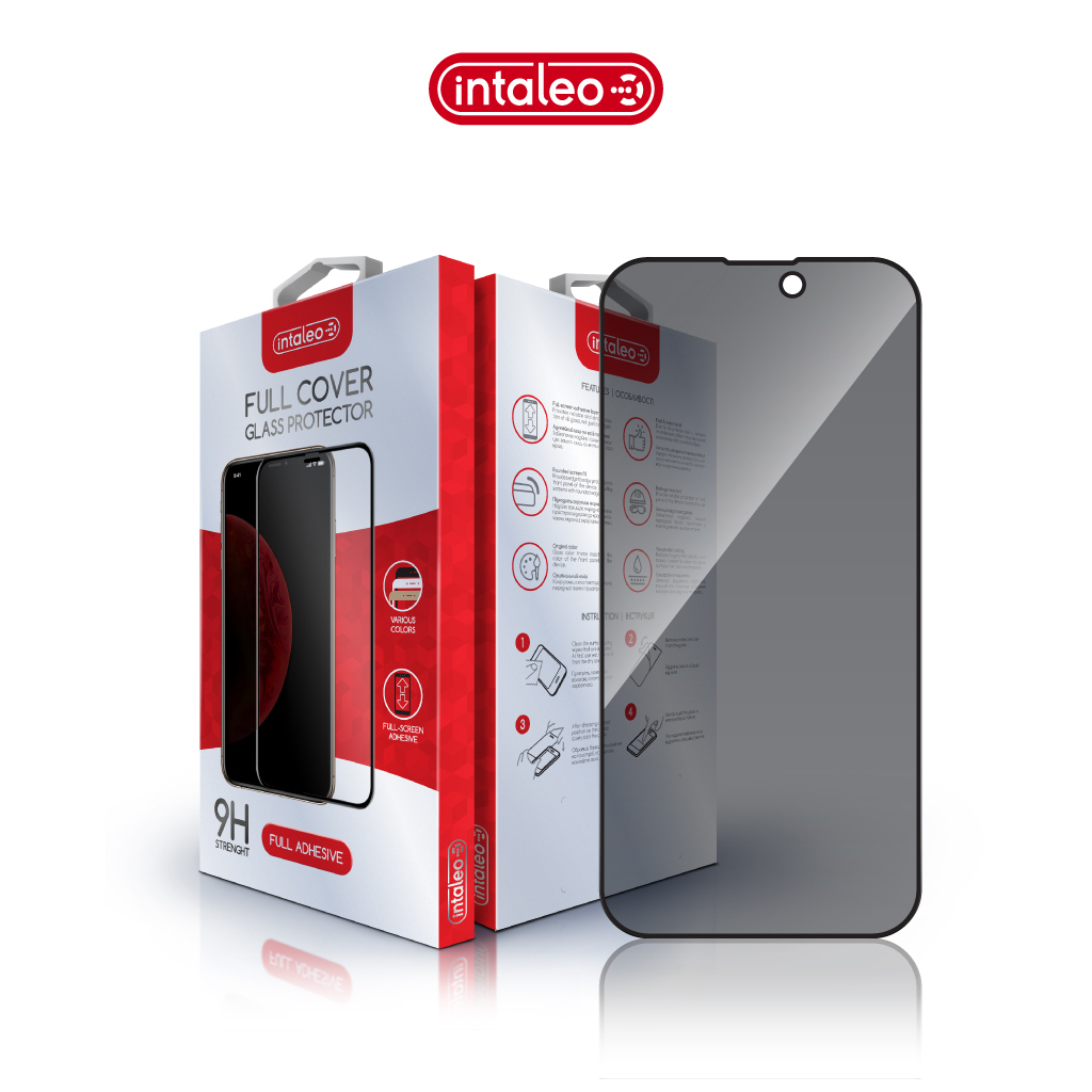 Скло захисне Intaleo Privacy Apple iPhone 17 Black (1283126625183)